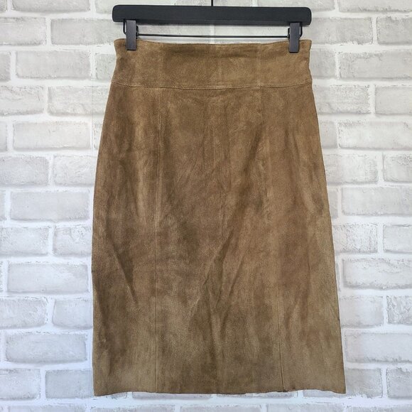 Jitrois Lambskin Leather Pencil Skirt Made in France EU 40 US 8 - Picture 1 of 9